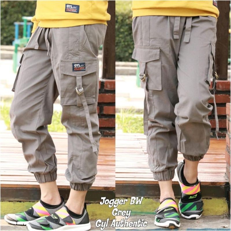 CELANA CARGO JOGGER BW GYL GREY