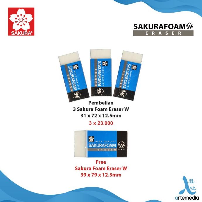 

[COD] Penghapus Sakura Foam Eraser Set PROMO Kode 662