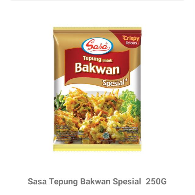 

Sasa tepung bumbu. Bakwan