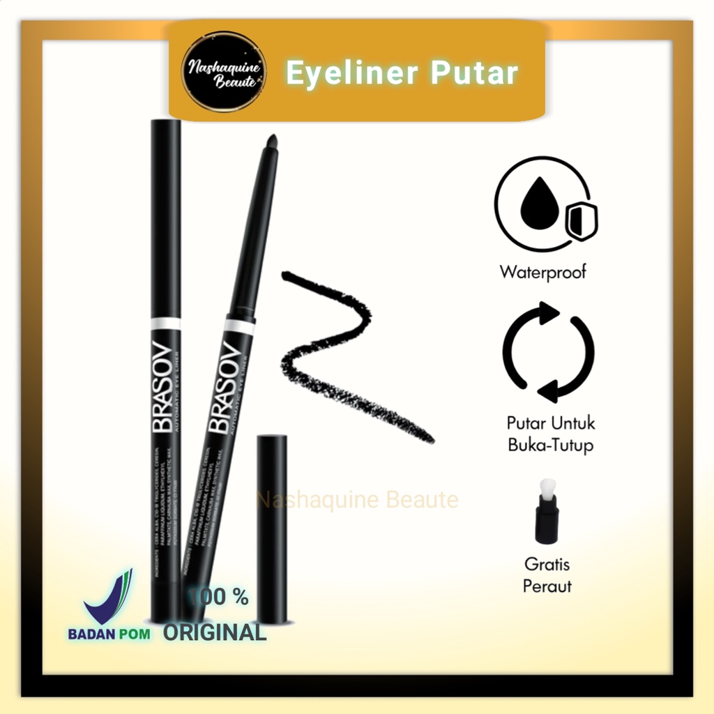 BRASOV Eyeliner Pencil Putar Waterproof