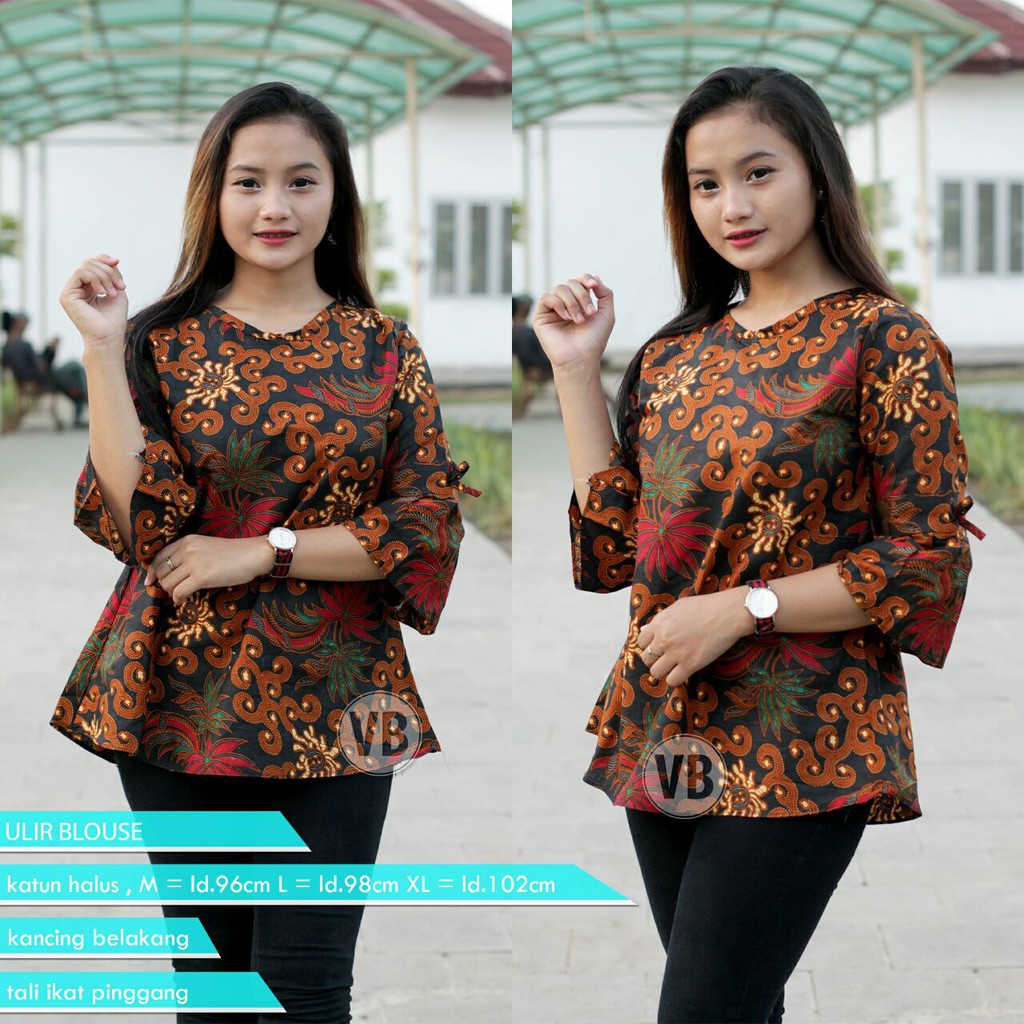 Hot Promo Atasan Wanita Baju Batik Wanita Atasan Batik Blouse Batik Batik Kerja Baju Batik Guru