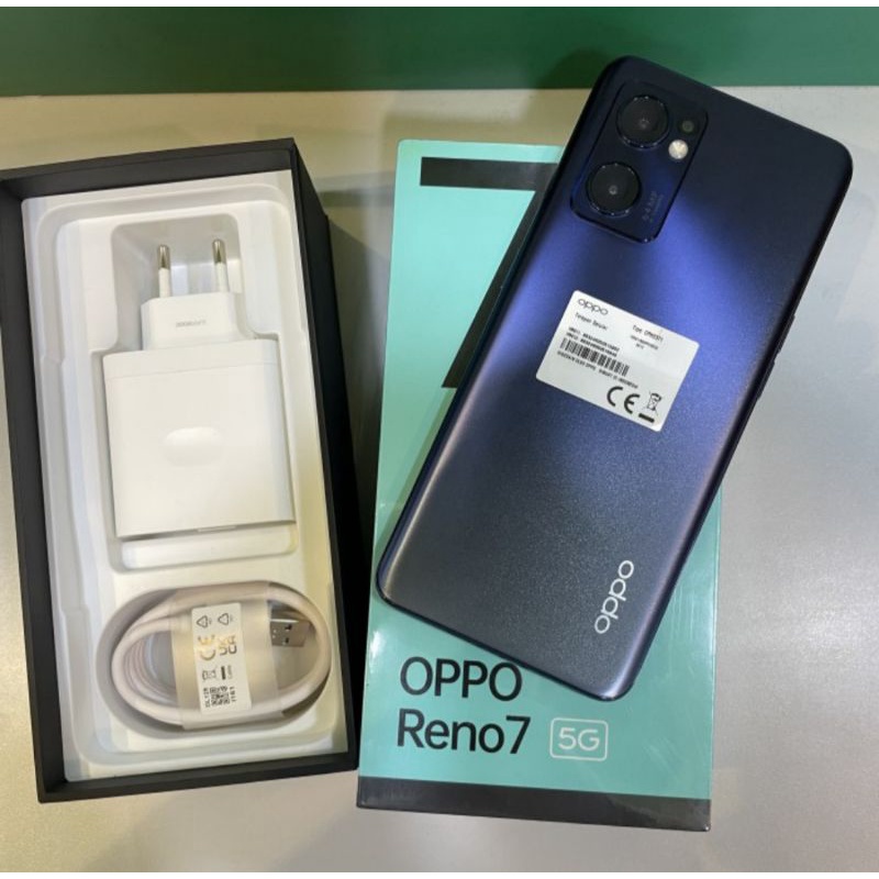 Oppo reno 7 5G 8/256GB second fullset original mulus