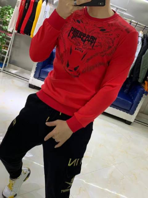 TOTOTAshop.Baju fashion pria PANNIPIAH CS,Bahan Fleece tebal motif Sablon halus.