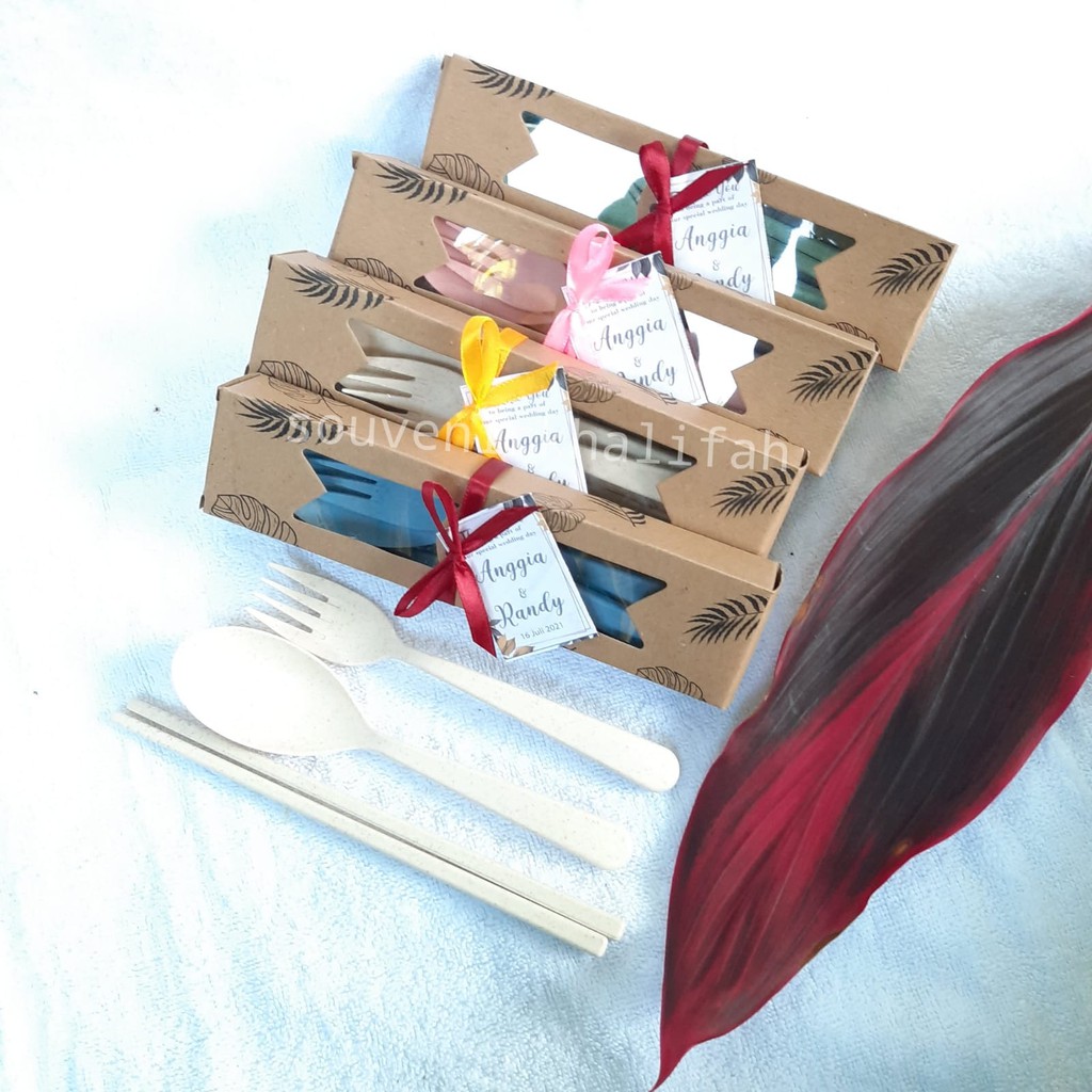Souvenir Sendok Garpu Sumpit Import Box Craft