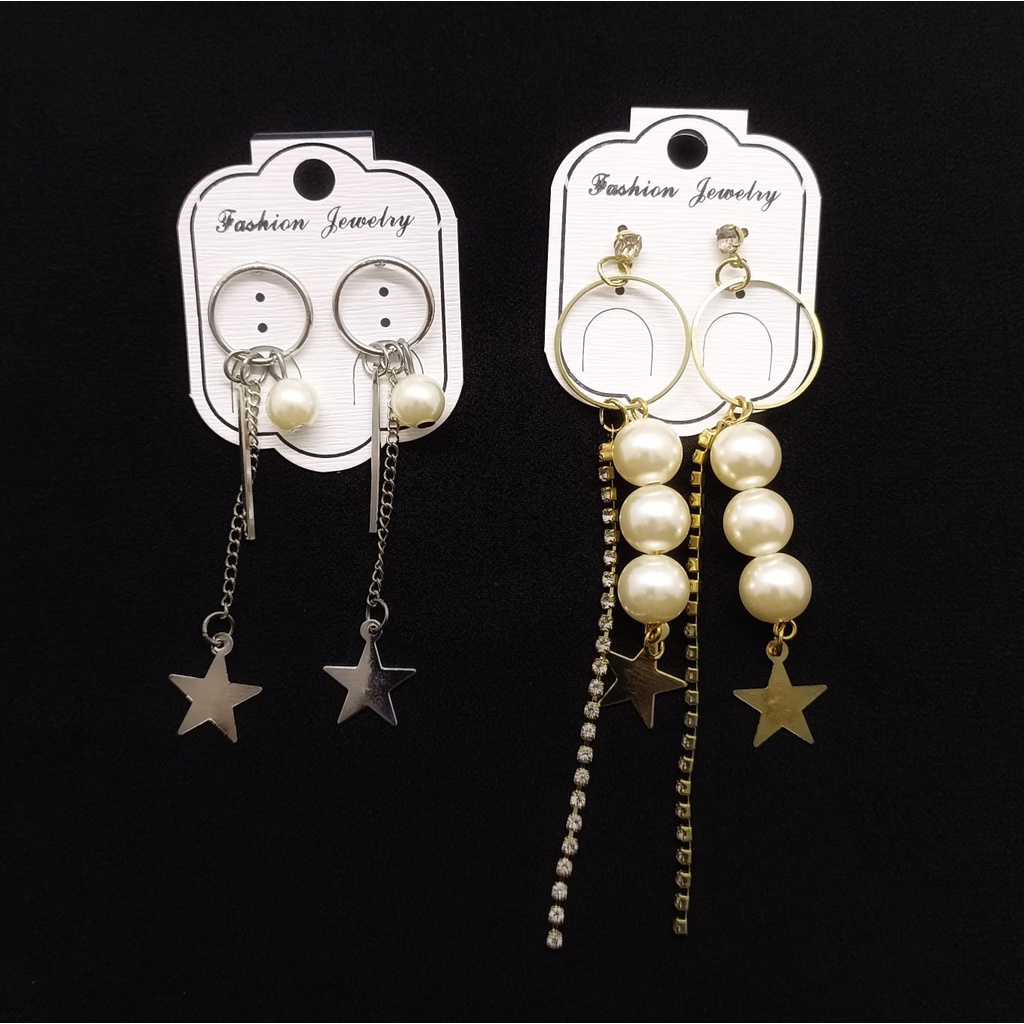 Anting - Anting Wanita Model Mutiara - Bintang