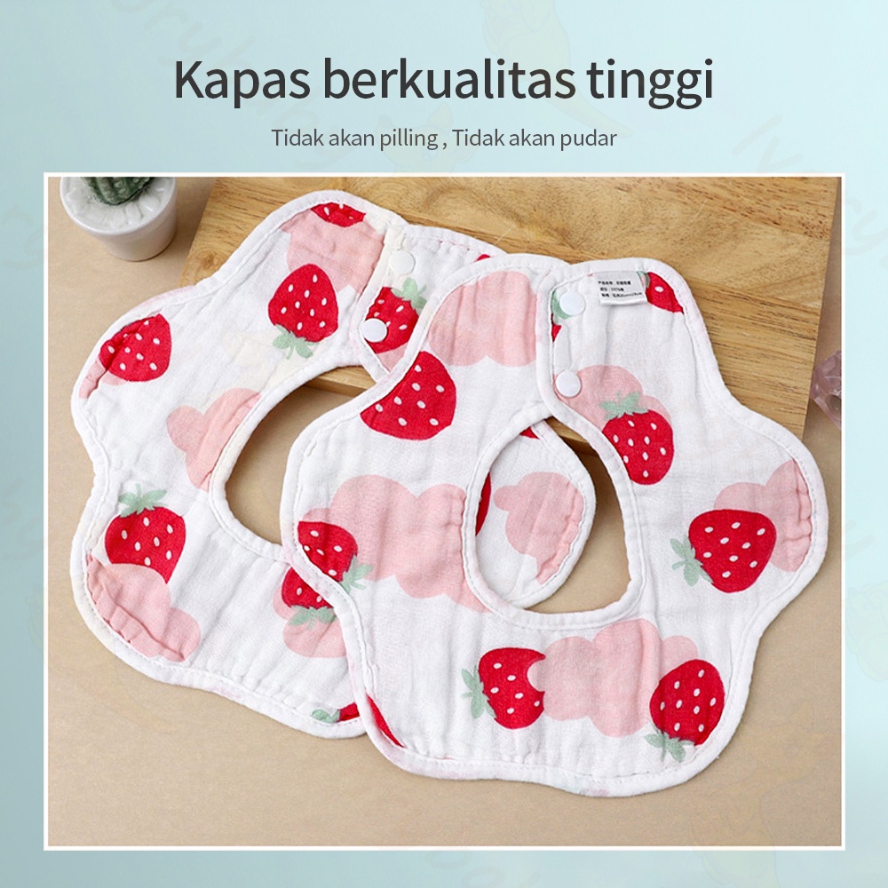 Ivorybaby Celemek bayi bibs slabber bayi BPA free