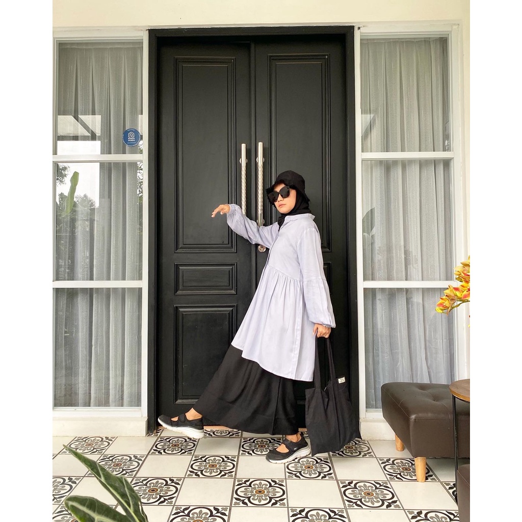 LULU TUNIK ATASAN WANITA / BLOUSE / TUNIK RAYON TWILL