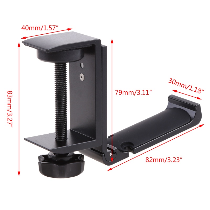 Bt Aluminium Alloy Gantungan Headphone Holder Tempel Dinding Headset Stand Earphone Rak