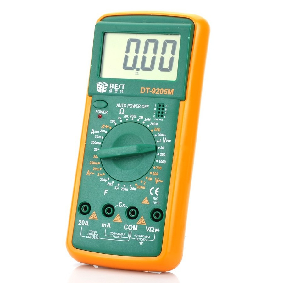 BEST DT-9205M 2.8&quot; LCD Digital Multimeter Pegangan Tangan 19V/6F22