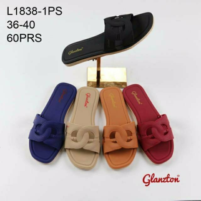Sandal Selop Jelly Wanita GC Glanzton 1/ sandal jelly teplek L1838