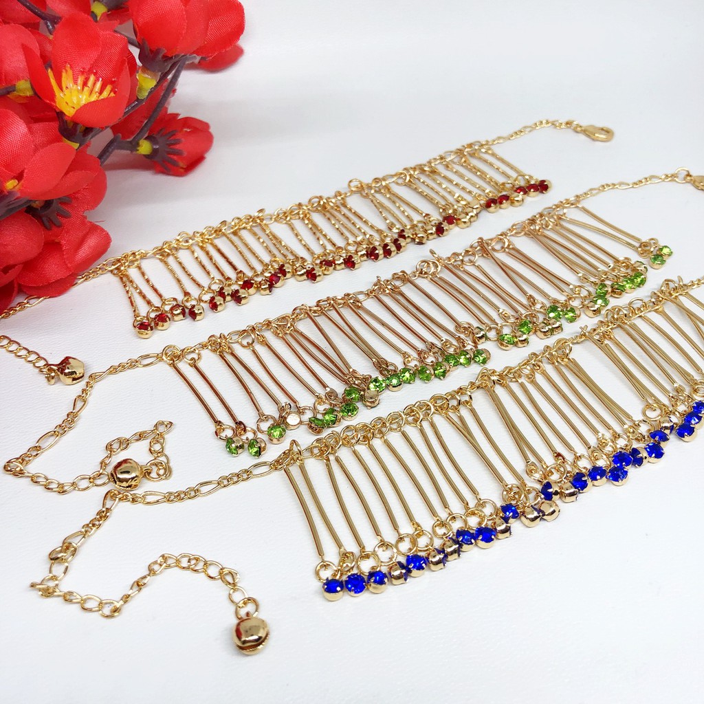 Gelang Kaki Fashion Penari Batang Jurai Dubai India Yaxiya Lapis Emas - BB358