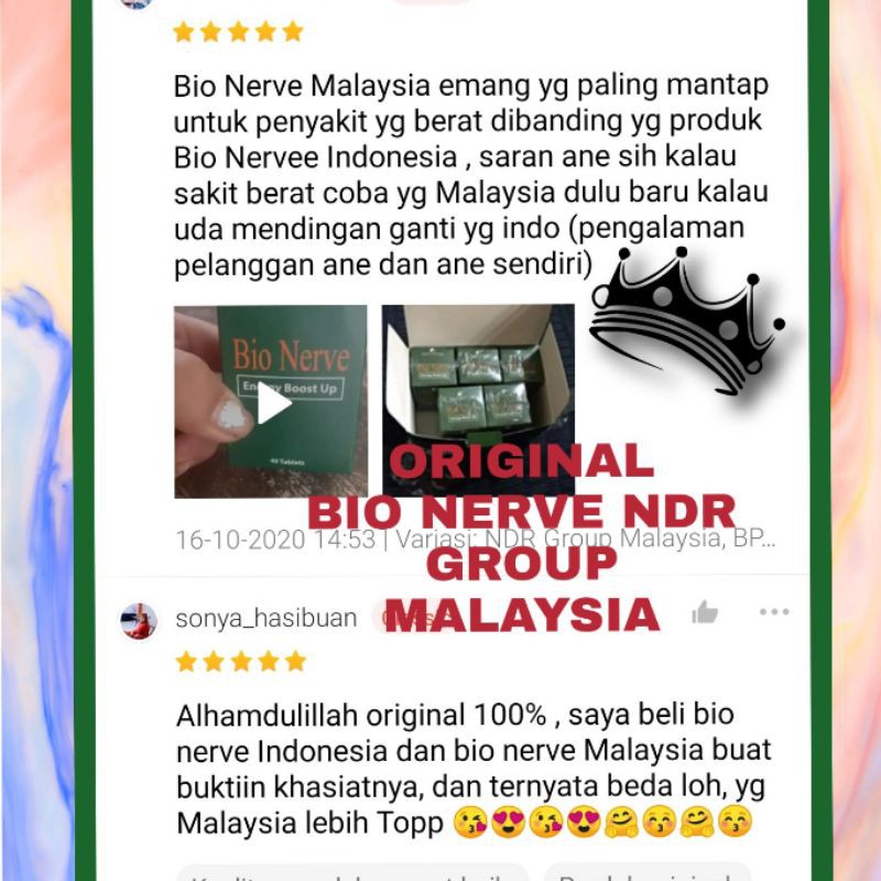 Cod Bio Nerve Original 100 Ndr Group Malaysia Bio Nervee Bionerve Obat Sendi Syaraf Kejepit Shopee Indonesia