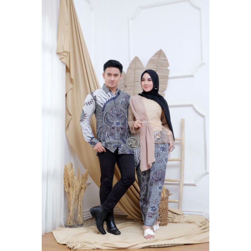 BAJU COUPLE  BROKAT SELENDANG MODERN