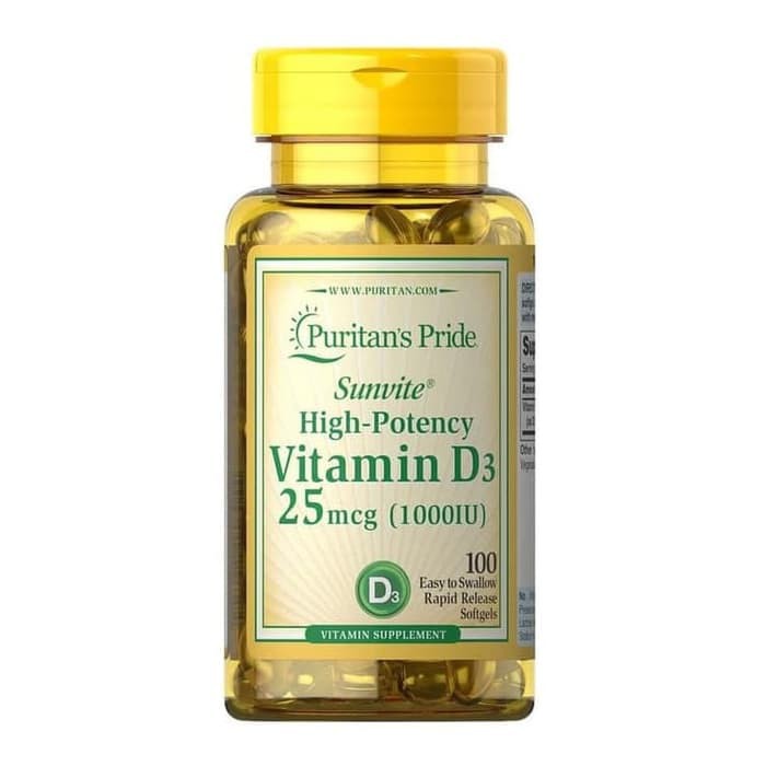 Puritans Pride Vitamin D3 1000IU Puritan's Puritan Vit D 3 1000 IU 100