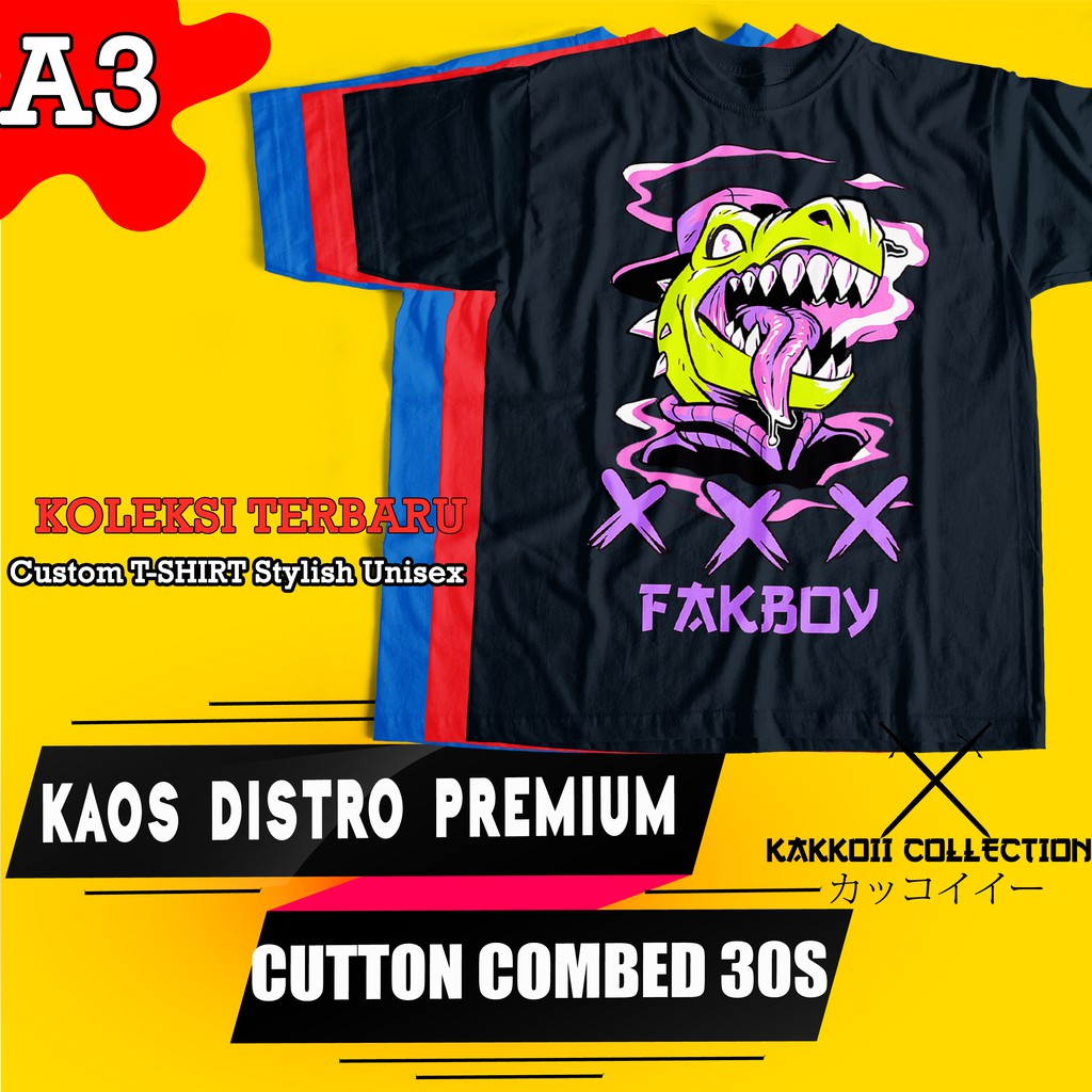 Sablon Kaos Satuan DTG Kaos Custom DTG A3 Unisex PREMIUM