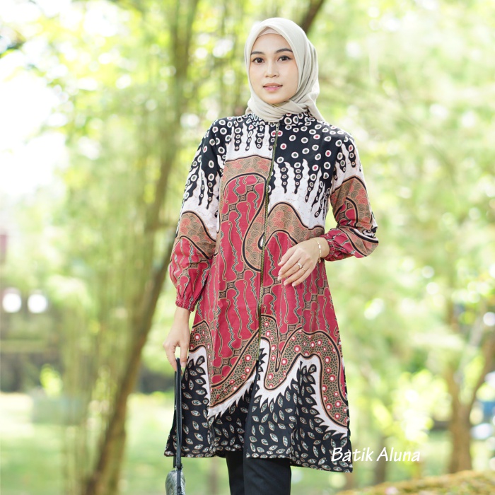 Batik Cewek Solo Premium Panjang Tunik TBA 016