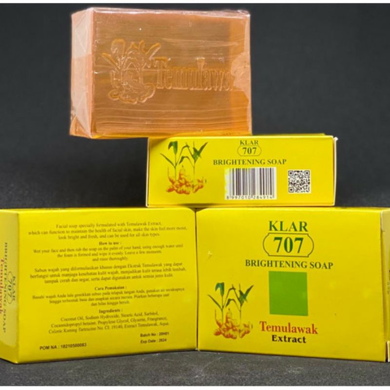 LUSINAN SABUN TEMULAWAK 707 ORIGINAL /SABUN TEMULAWAK  ORIGINAL