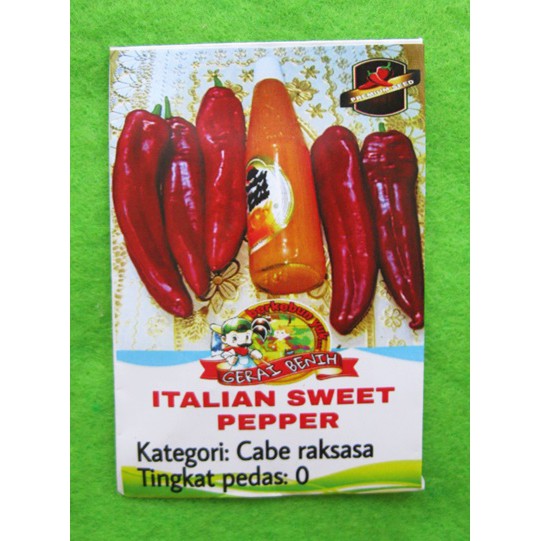 Benih Biji Cabai ITALIAN SWEET PEPPER Cabe Manis Raksasa Benih Biji Cabai ITALIAN SWEET PEPPER Cabe Manis Raksasa