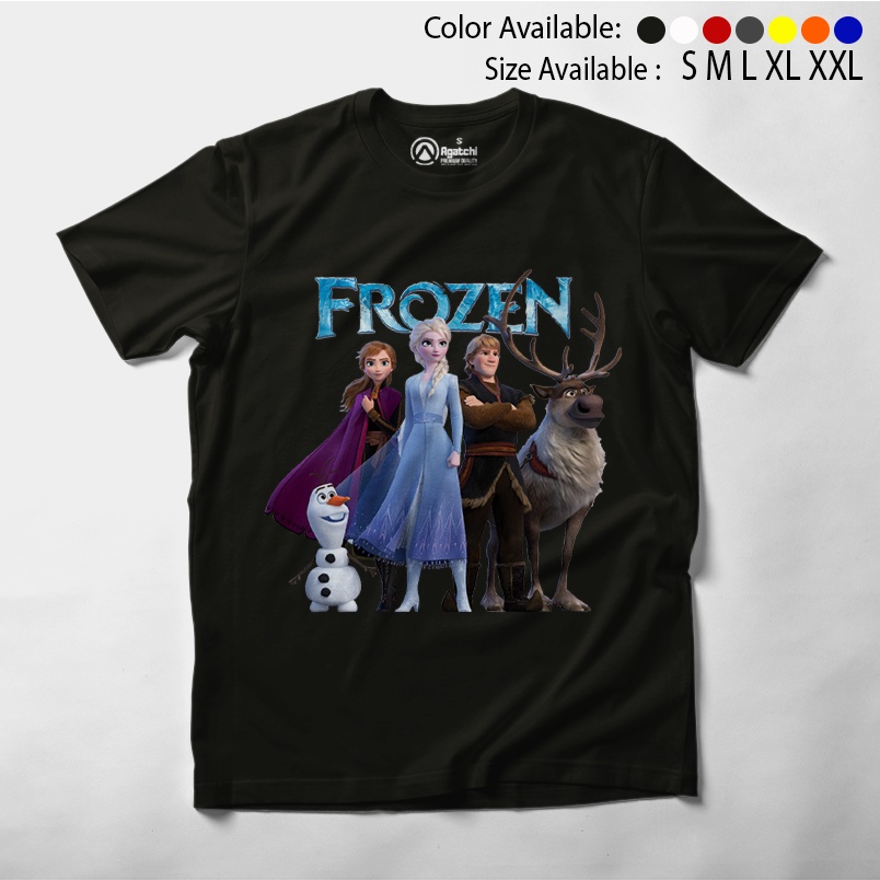 Baju Anak Kaos Atasan Anak Perempuan Motif Frozen