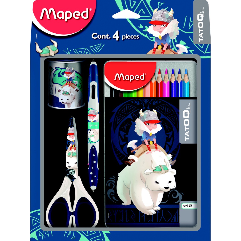 

Maped Kit Tatoo Viking 4 Pieces