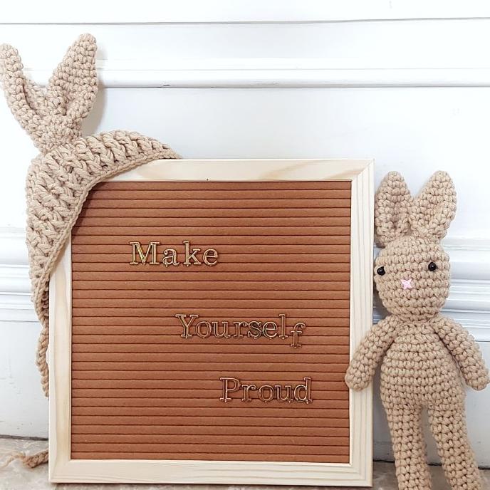 

brown letter board
