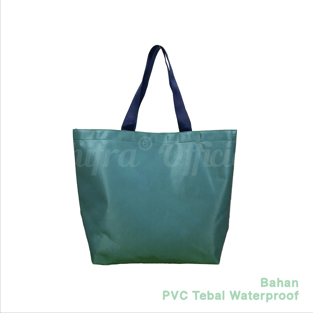 TAS BELANJA TOTE BAG SHOPPING BAG BIG SIZE WARNA POLOS SHIFRA