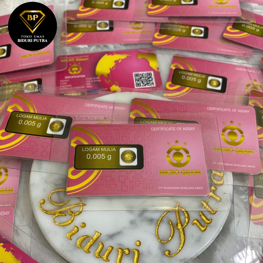 EMAS MINI 0.001gr - 0.1gr LOGAM MULIA 24KARAT DIJAMIN ASLI ORIGINAL MICRO GRAM/ BABYGOLD / MINIGRAM / MINIGOLD  100% EMAS MURNI ASLI TERMURAH TOKO EMAS SOUVENIR PERNIKAHAN TERMURAH HADIAH KADO ULANG TAHUN EMAS BATANGAN EMAS 0,001 TERMURAH-Grosir >100pcs 0.005