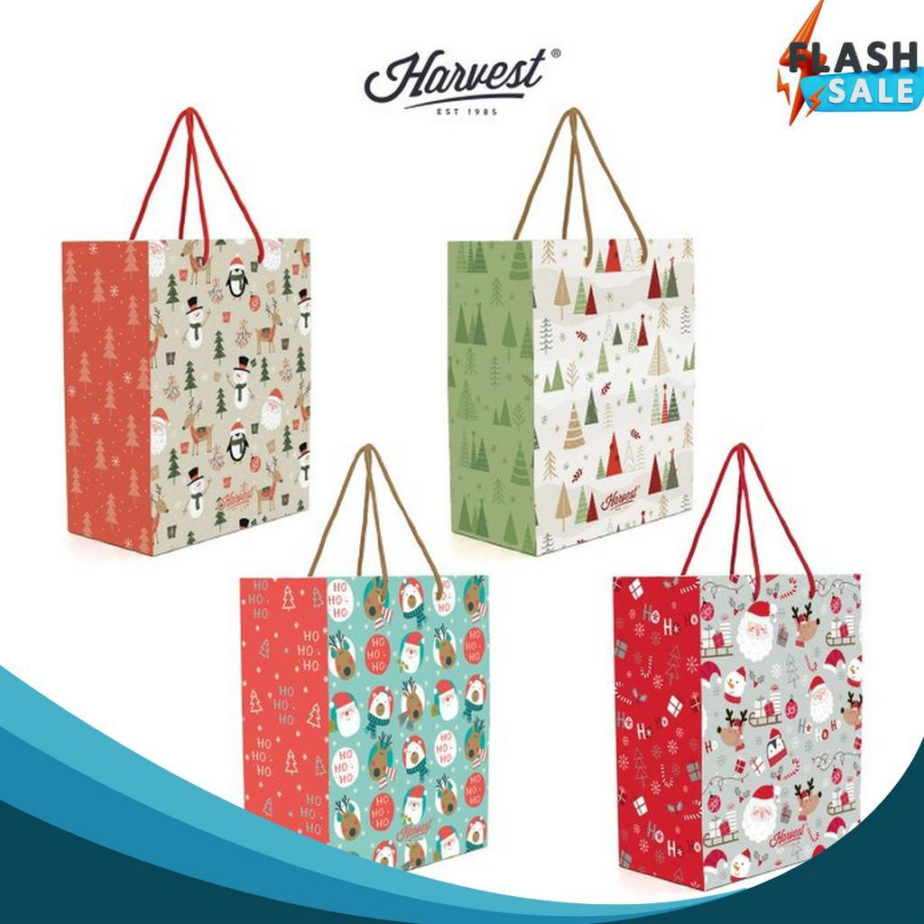 

BIG SALE Paper Bag Natal Christmas Harvest M isi 4 Carol Time