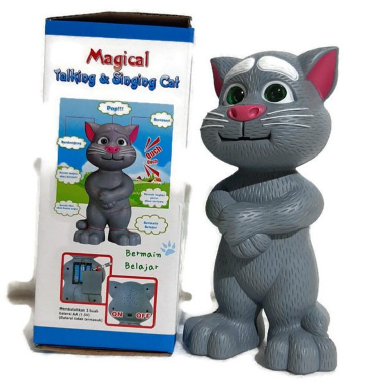 Boneka Tom Cat Mainan Anak Lucu Bisa Bernyanyi Dan Mendongeng