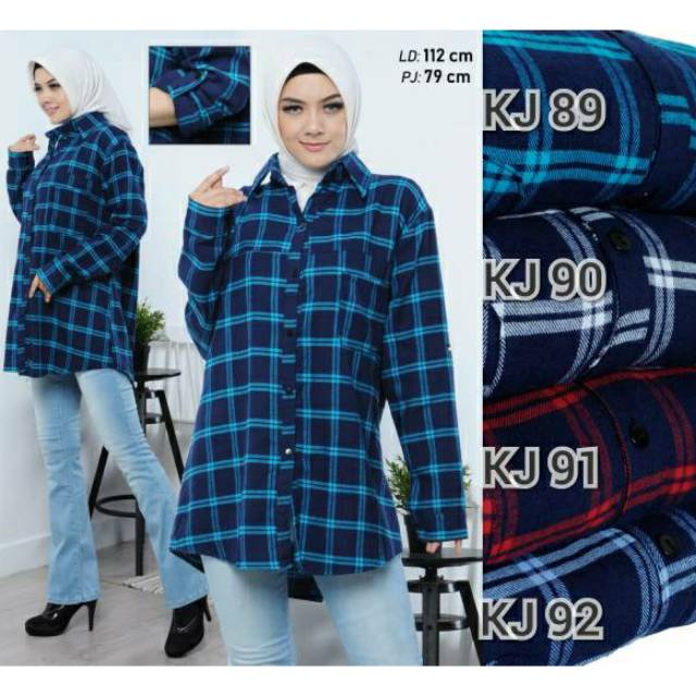 Kemeja flanel/kemeja flanel wanita/kemeja flanel jumbo/kemeja kotak/boyfriend shirt/hem kotak