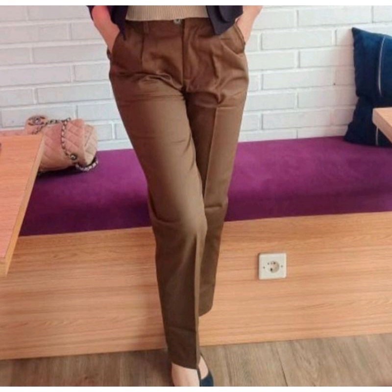 Baggy Pants Premium JKY Celana Kerja Wanita Formal Casual Cewk