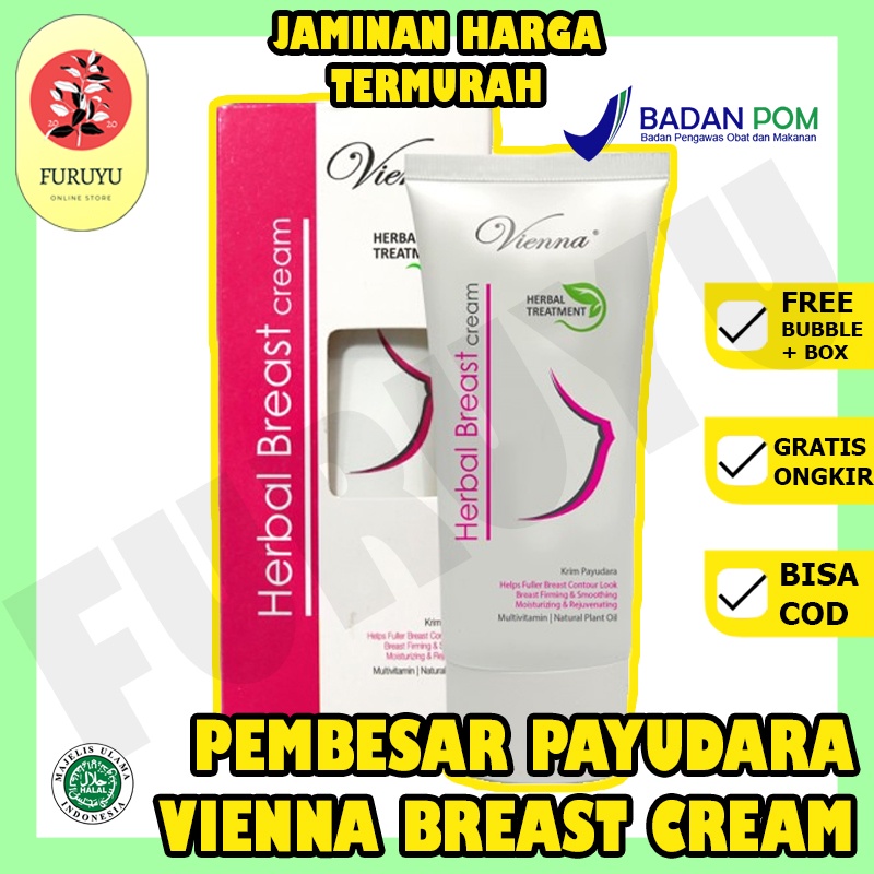 Krim Cream Obat Pembesar Pengencang Payudara Vienna Breast Cream Ampuh Permanen Cepat Bpom