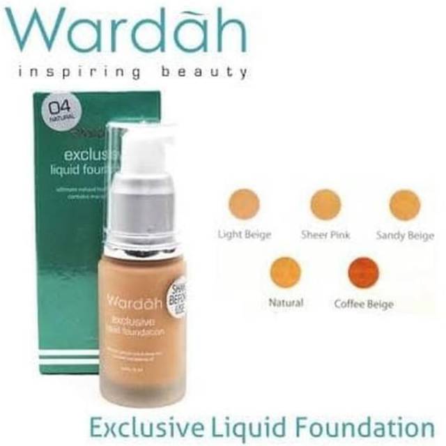 Wardah Exclusive Liquid Foundation 04-Natural