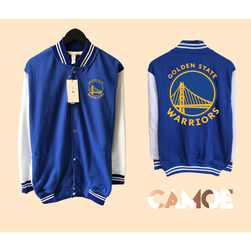 Jaket Baseball Varsity Golden state warriors New Logo