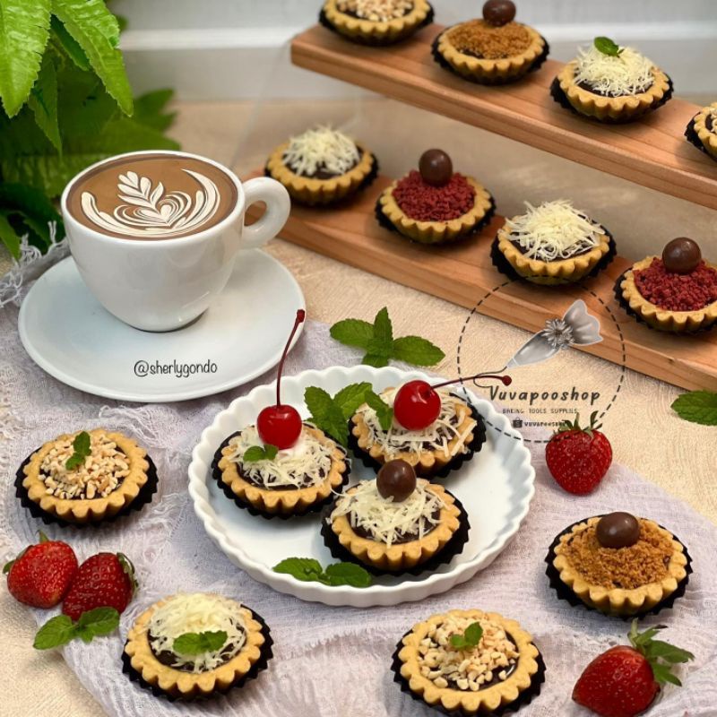 Loyang Mini Pie isi 20pcs / Cetakan Pie Mini Aluminium / Cetakan Kue Pie Lokal