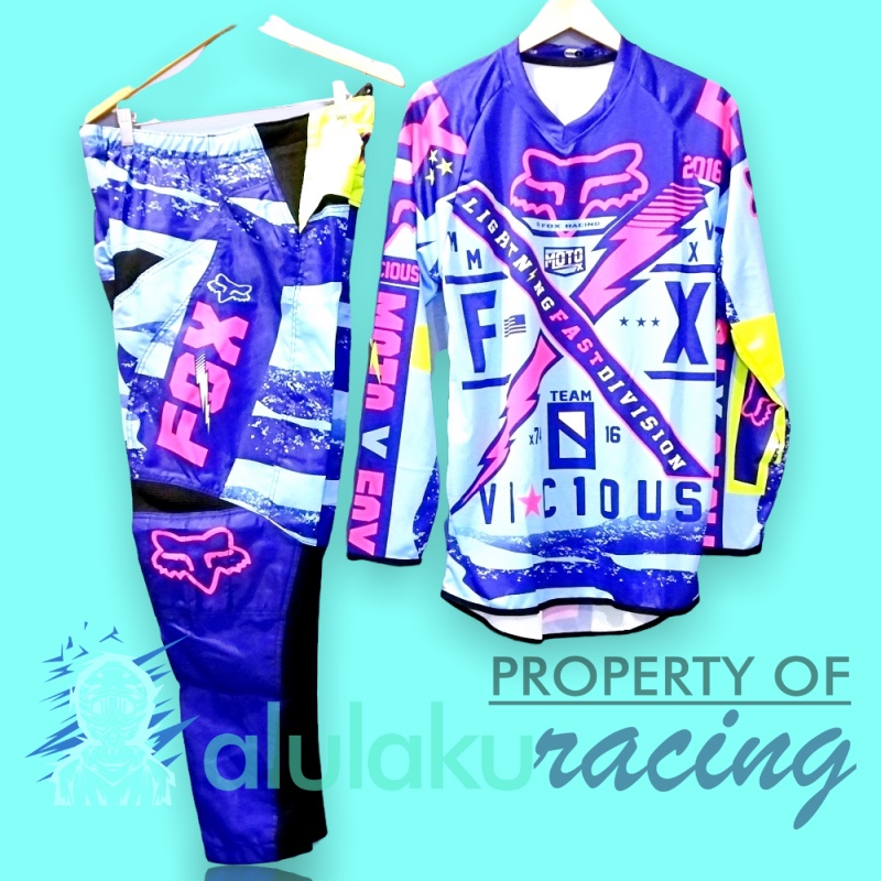 Jersey &amp; Celana Motocross MX Trail Satu Set for Trabas Adventure - 007