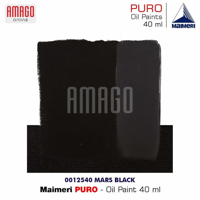 MAIMERI PURO - OIL PAINT - MARS BLACK - 40ML - M0012540