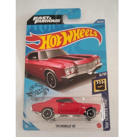 Diecast Hot Wheels 70 CHEVELLE SS Merah HW Fast and Furious Hotwheels FNF Mobil Mainan Anak Lot P 20