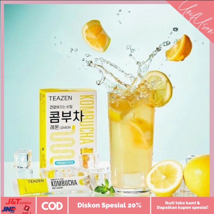 

⭐COD⭐ Teazen Kombucha Lemon BTS Junkook - Tanpa Box