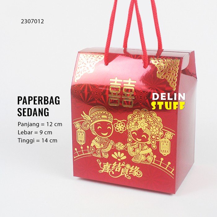 

PROMO Paperbag Chinese Wedding Nikah / Kotak Handuk Souvenir Teapai