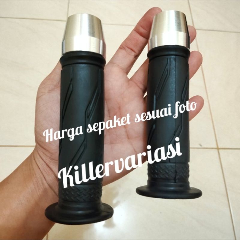 handgrip handfat motor model standar Yamaha + Jalu stang cp universal beat Vario Scoopy Mio Mio j Xeon Fino nmax Lexi aerox Jupiter z Vixion dll harga sepaket sesuai foto