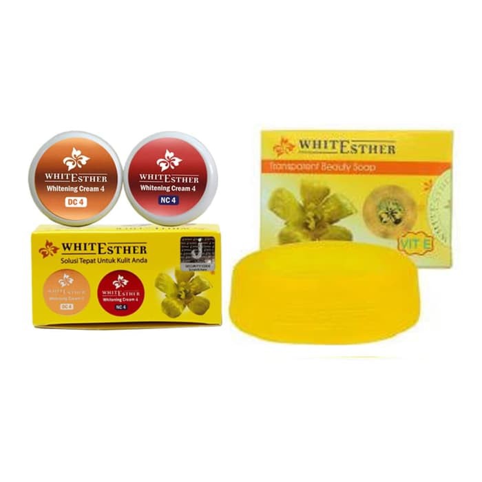 "WHITESTHER PAKET CREAM DC4&NC4   SABUN/WHITE ESTHER/ESTER"