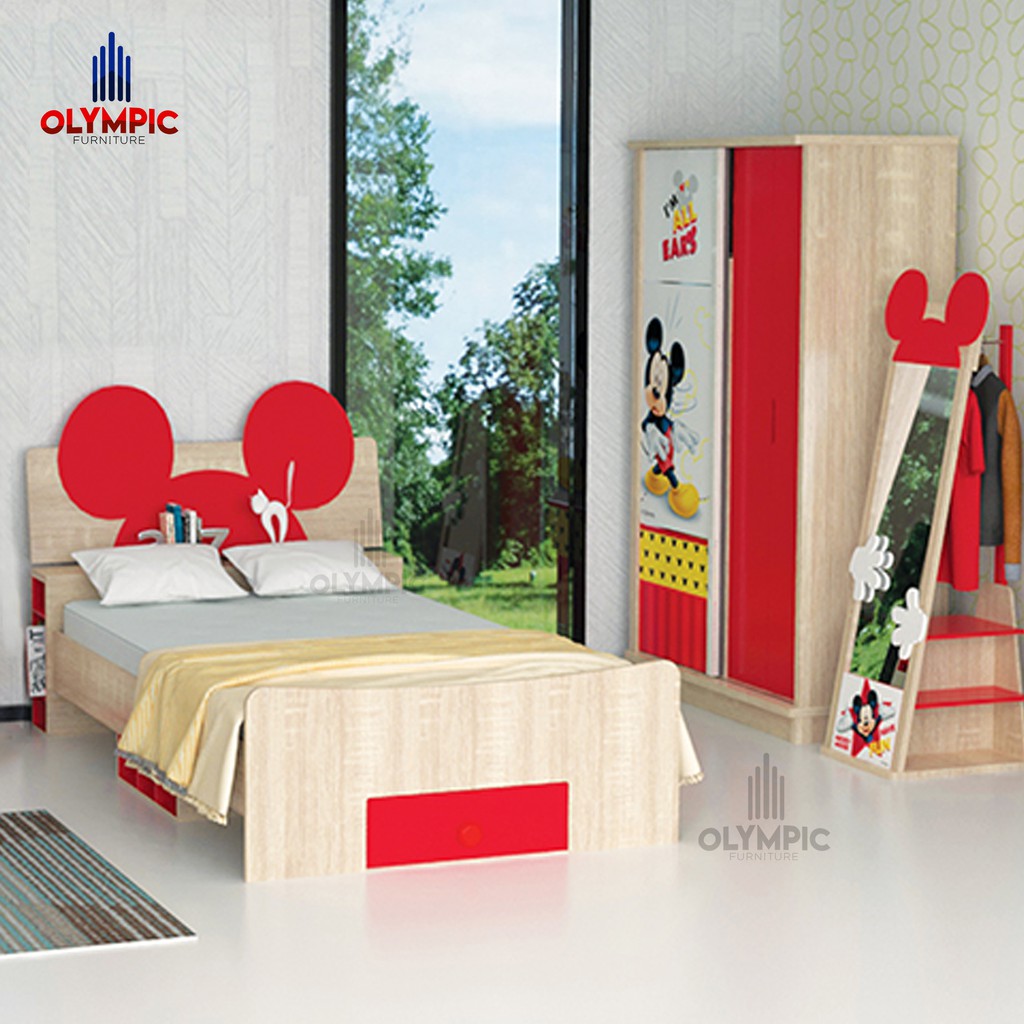 Olympic Bed Set Mickey Series - Dipan Anak Character Mickey - BSL 3