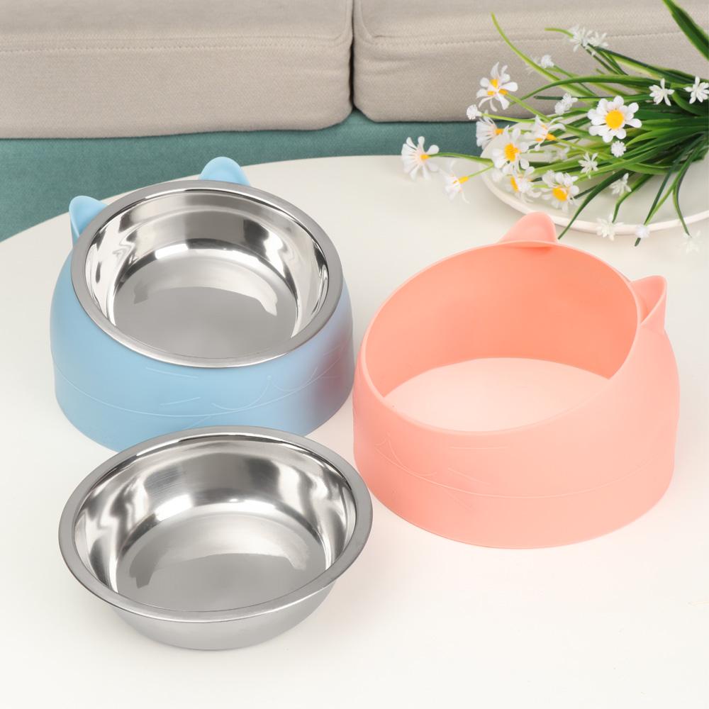 Mangkuk Makan Nanas Perlengkapan Hewan Peliharaan Stainless Steel Puppy Feeder Water Food Dish