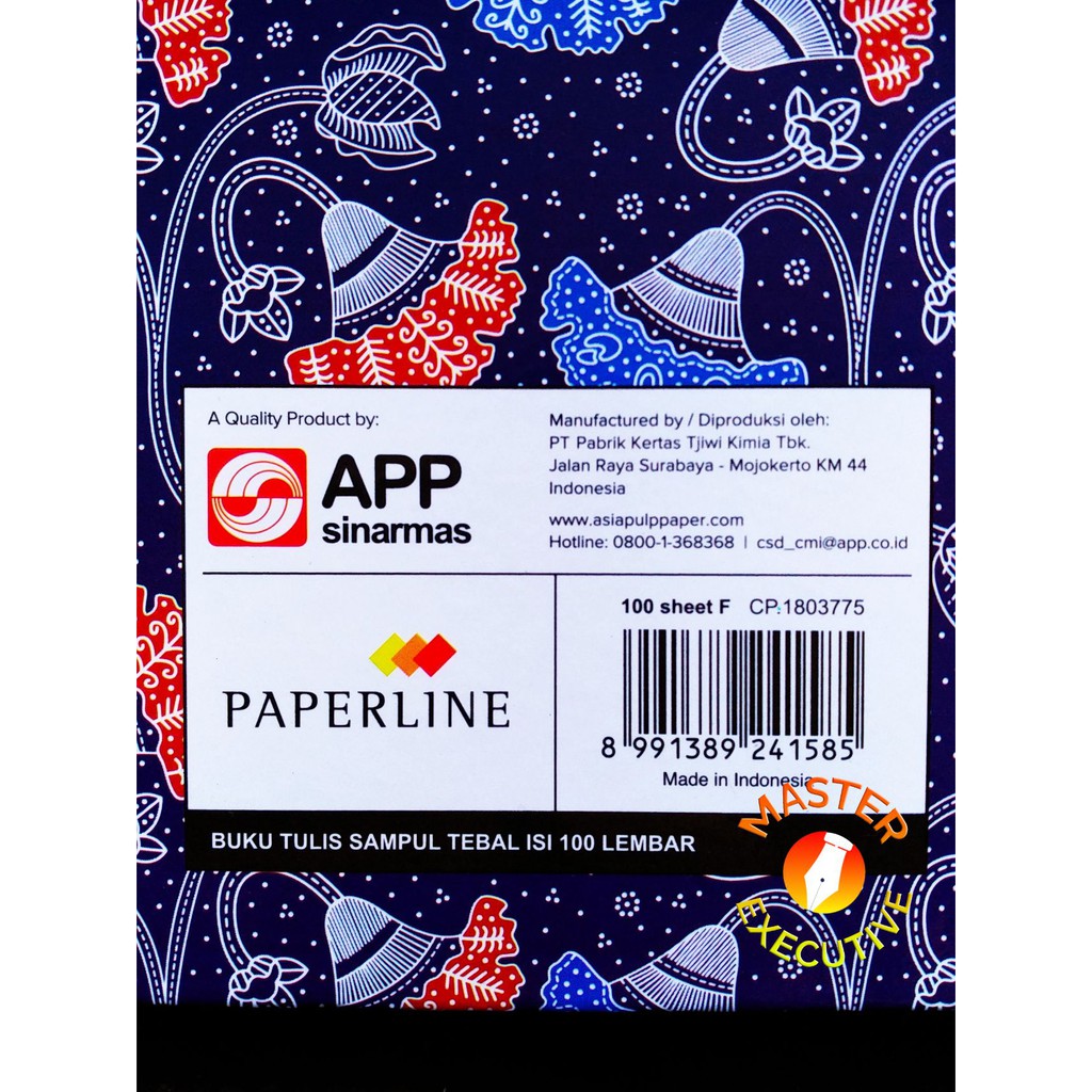 [Buah] Paperline Buku Folio F4 100 Lembar Hard Cover / Akuntasi Pembukuan