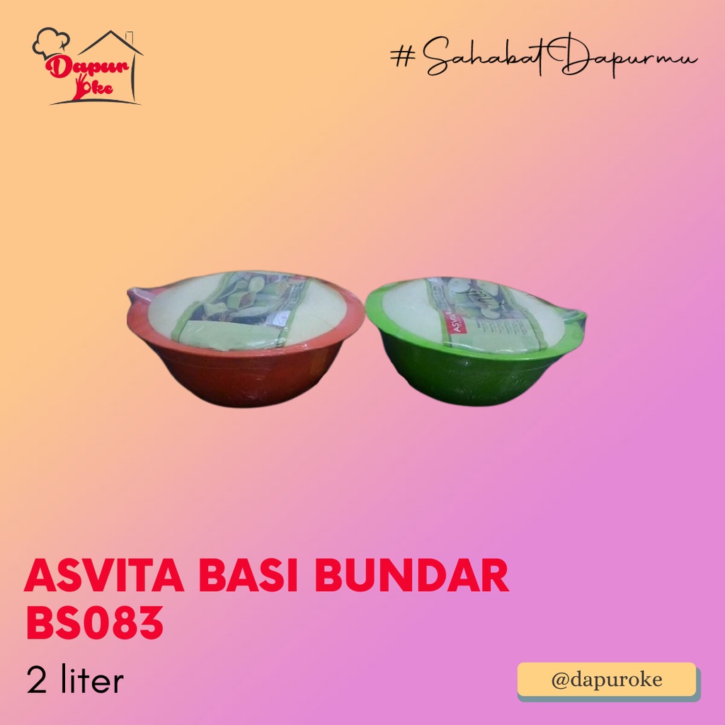 Asvita Basi Emerald Bundar 2 Lt BS083 / Tempat Sayur
