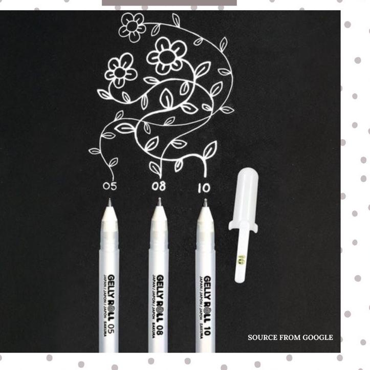 

♥NEW♥ SAKURA GELLY ROLL WHITE PEN grosir