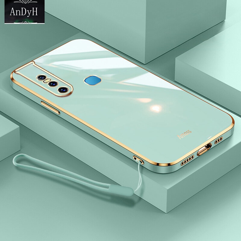 Case Bahan Silikon Dengan lanyard Untuk Vivo V15