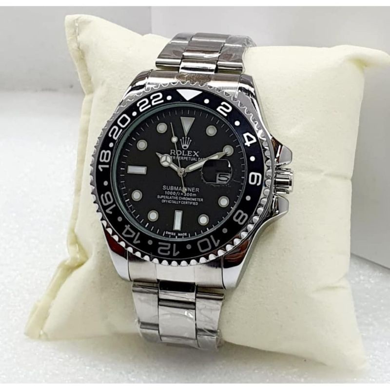 JAM TANGAN ROLEX PRIA DATE AKTIF STANLIST RANTAI