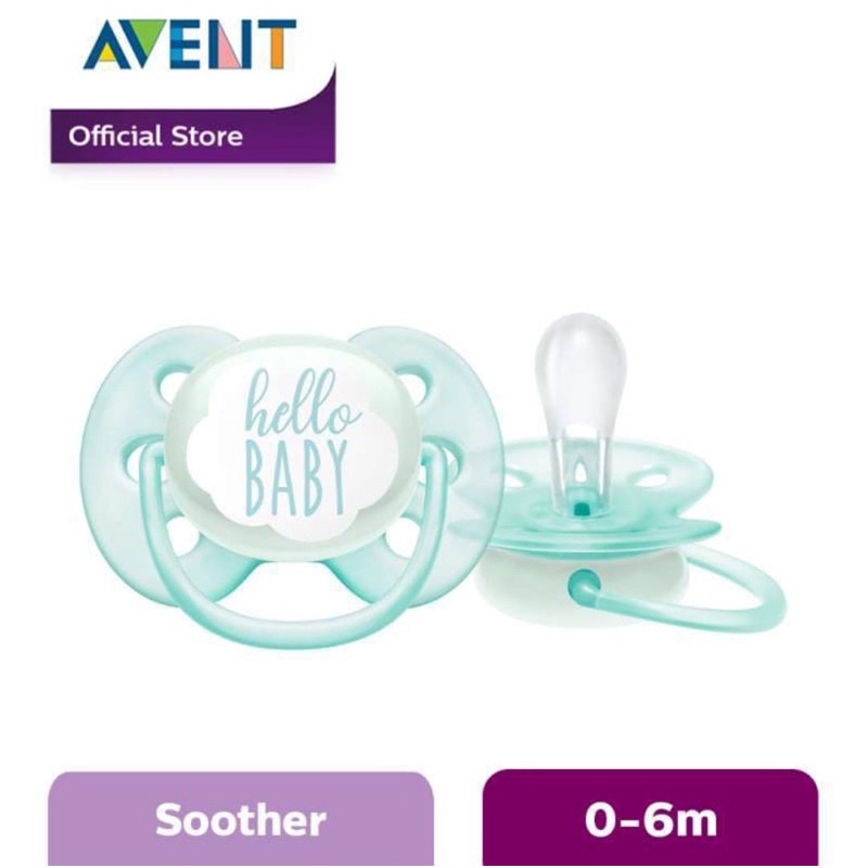 Philips Avent Soother Soft 0-6M Girl Dreams dan Hello Baby / Empeng Anak